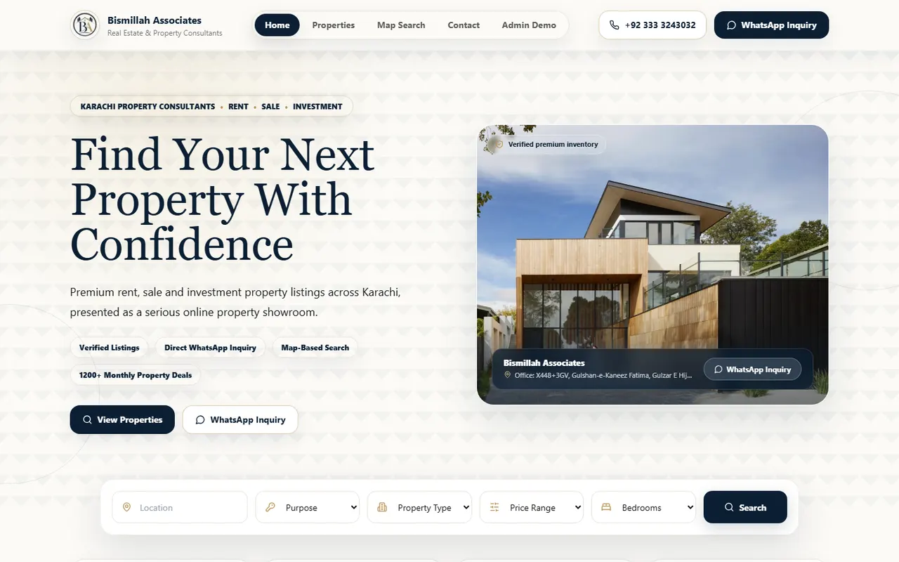 Bismillah Associates — Live Project
